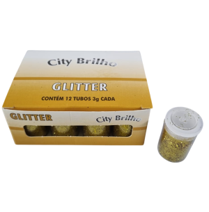 GLITTER 3GR OURO 12UN 