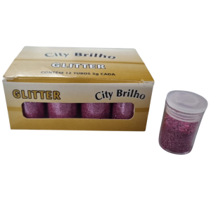 GLITTER 3GR ROSA CLARO 12UN 