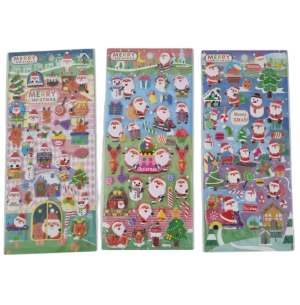  ADESIVO RELEVO 10X22CM NATAL SORTIDO