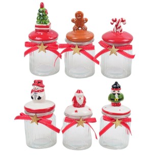  POTE HERMÉTICO VIDRO 7X15CM SORTIDO