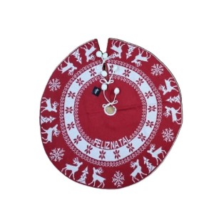  SAIA ÁRVORE 1.20CM TRICÔ VM  RENA/FLOCO DE NEVE   