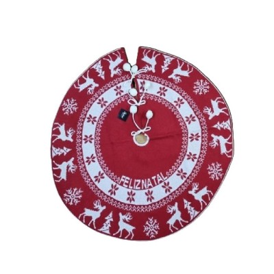  SAIA ÁRVORE 1.20CM TRICÔ VM  RENA/FLOCO DE NEVE   