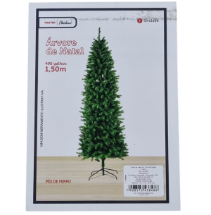 ÁRVORE 490 GALHOS 1,50M VD SLIM PÉ METAL