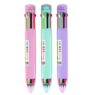 CANETA ESFER.RT CANDY 0.7 8 CORES