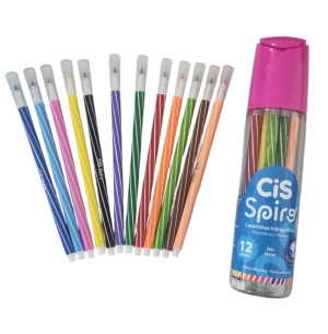 HIDROCOR SPIRO 12 CORES 12UN POTE RS