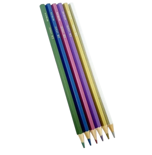 LÁPIS COR SEXT.CRIATIC 6 CORES METÁLICAS