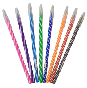 CANETA ESFER.SPIRO GARRAFA 0.7 08 CORES 24UN 