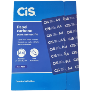 PAPEL CARBONO A4 AZUL MANUSCRITO 100FLS