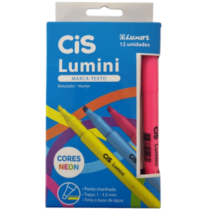 MARCA TEXTO LUMI.12UN ROSA