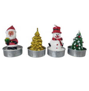  VELA PARAFINA 6CM NOEL/ÁRVORE/BONECO 