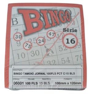BINGO JORNAL 100FLS 10X12CM 15UN