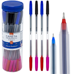 CANETA ESFER.TWO GO 0.7 PONTA DUPLA 24UN