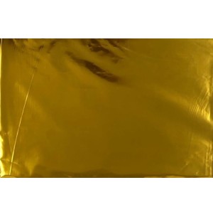 SACO METAL 25X36CM 50UN LISO DOURADO