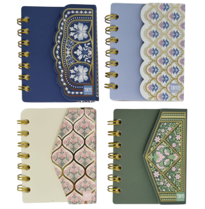 BLOCO ANOT.ESPIRAL 8X10CM 74FLS VELCRO TOKYO