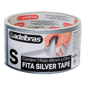 FITA ADES.SILVER TAPE 48MMX5M PRATA
