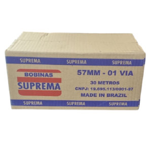 BOBINA P/CALCULADORA 57MMX30M 30UN