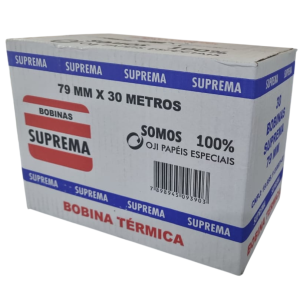 BOBINA TÉRMICA 79MMX30M 30UN BRANCA