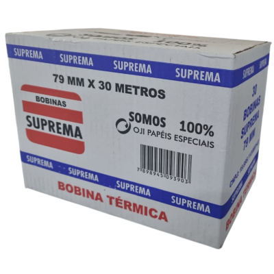 BOBINA TÉRMICA 79MMX30M 30UN BRANCA
