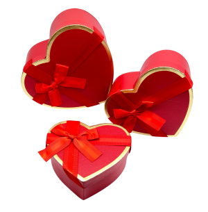 CAIXA PRES. CORAÇÃO 3 TAM.21.18.16CM VM