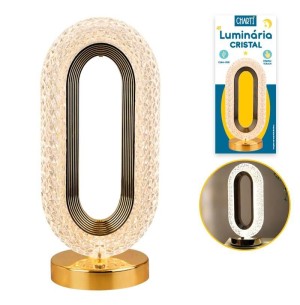 LUMINÁRIA LED USB CRISTAL 26CM