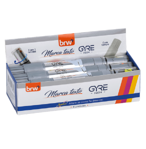 MARCA TEXTO GYRE RT 3X1 6UN NEON 