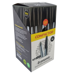 CANETA ESFER.ECONOMIC 50UN PRETA