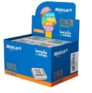 BORRACHA RECORD 20 BRANCA 20UN