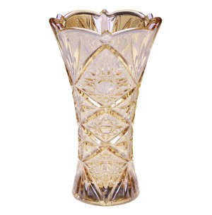 VASO VIDRO 29CM ÂMBAR