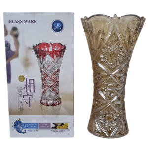 VASO VIDRO 29CM ÂMBAR