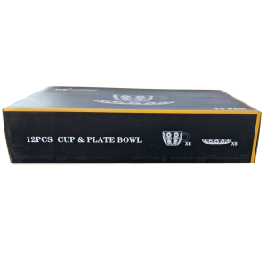 XÍCARA VIDRO CHÁ 160ML 6PCS C/PIRES ÂMBAR