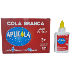 COLA BRANCA APLICOLA 40GR 6UN