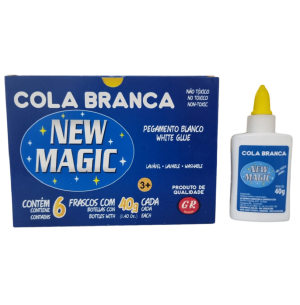 COLA BRANCA NEW MAGIC 40GR 6UN 