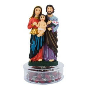 RESINA SAGRADA FAMÍLIA C/TERÇO 10CM