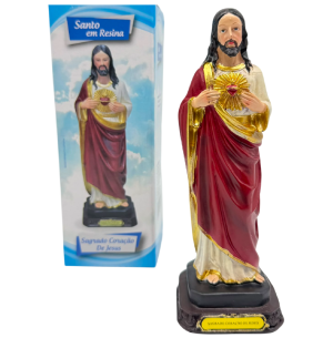RESINA IM.SAGRADO CORAÇÃO 21CM
