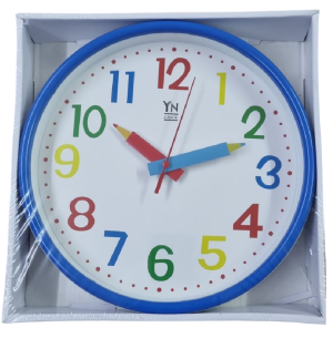 RELOGIO PAREDE INFANTIL 25CM REDONDO 