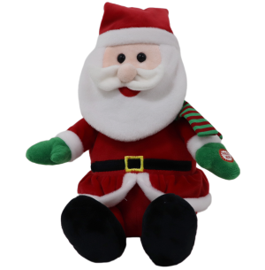  PAPAI NOEL SENT.25CM MUS.MOV.VELUDO