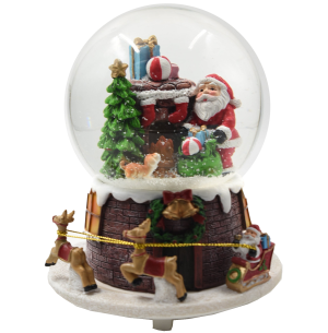  RESINA SNOWBALL DE NEVE LED MUS. AC.14X18CM