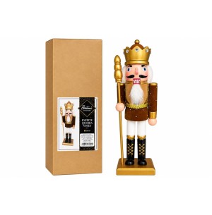 ENFEITE BONECO QUEBRA- NOZES 30CM DR CAMURÇA 