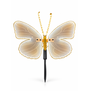 PISCA BORBOLETA LED S/MOVIMENTO 40CM BIVOLT BRANCO QUENTE 