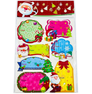 26N ADESIVO RELEVO 15X25CM NATAL SORTIDO