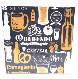 QUADRO DECORATIVO MDF 20X20CM FRASE