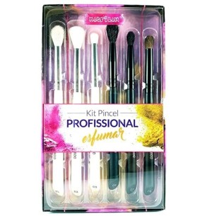 PINCEL MAQUIAGEM KIT 6PÇS ESFUMAR - MACRILAN