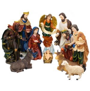 RESINA PRESÉPIO 12 PEÇAS 47CM