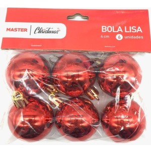 BOLA 4CM LISA C/ 6 UNIDADES