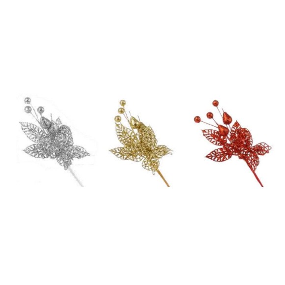 ENFEITE GALHO C/ GLITTER