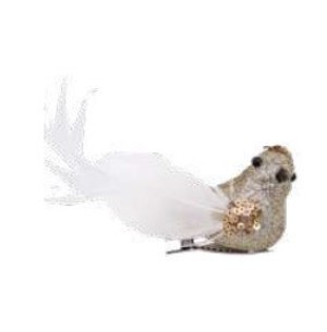 PÁSSARO GLITTER 8CM PREGADOR