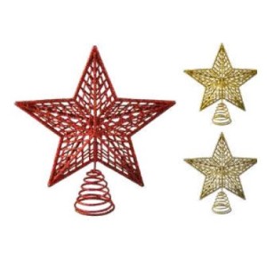  PONTEIRA ESTRELA 22CM GLITTER