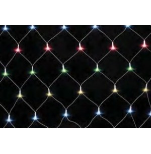 PISCA REDE 144 LEDS 8 FUNÇÕES COR