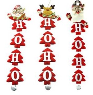 ENFEITE BONECO 48CM HO HO HO 