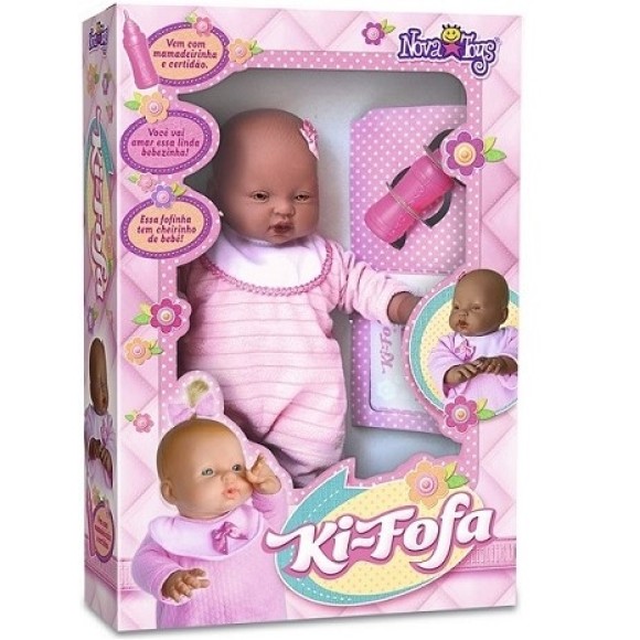 BONECA KI FOFA 31CM NEGRA